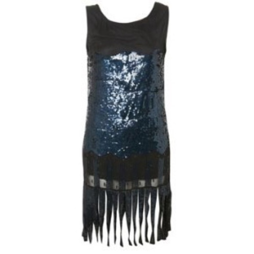 Kate Moss for TOPSHOP sequin flapper dress NWT